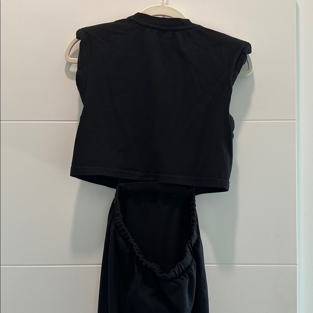 Celandine Black Muscle top cotton dress - Picture 4 of 5
